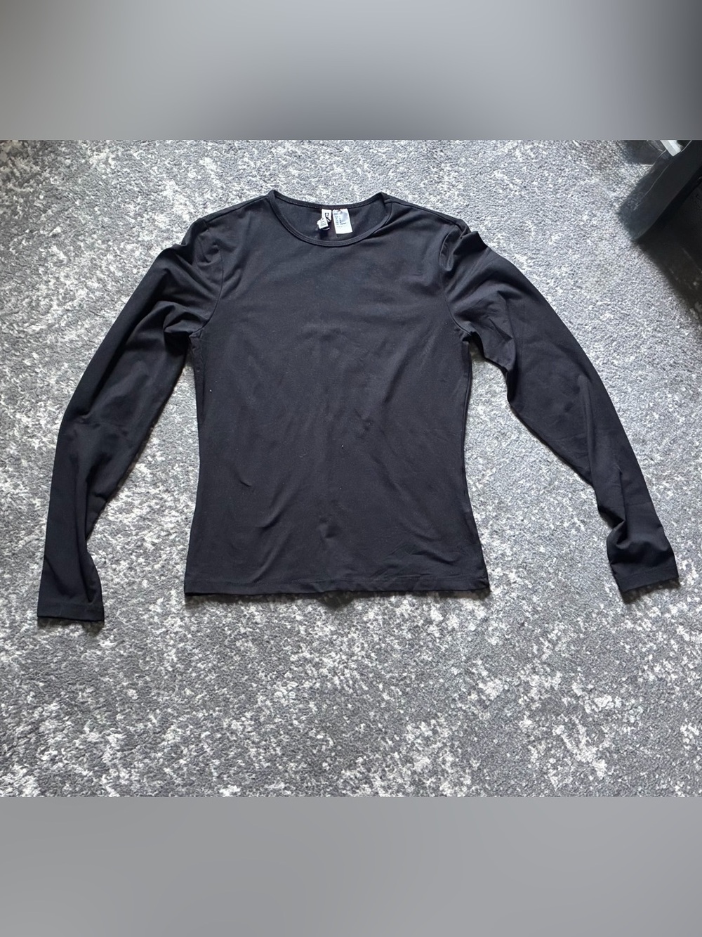 Divided Black Long-Sleeve Crewneck Tee